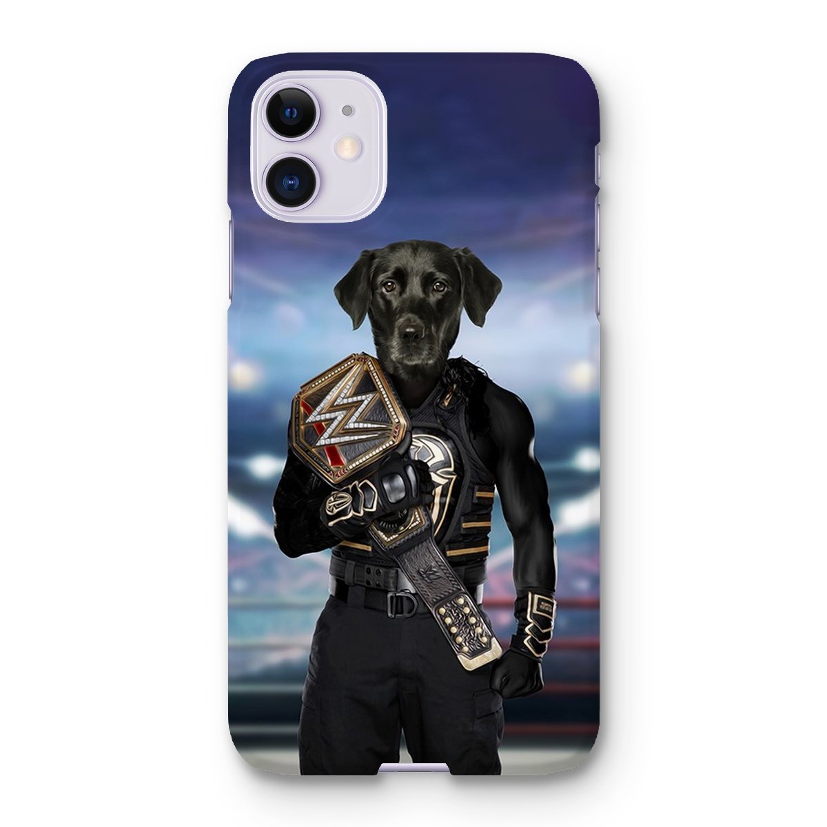 Pet Portraits | WWE Champ (Roman Reigns Inspired): Custom Pet Phone Case | Paw & Glory