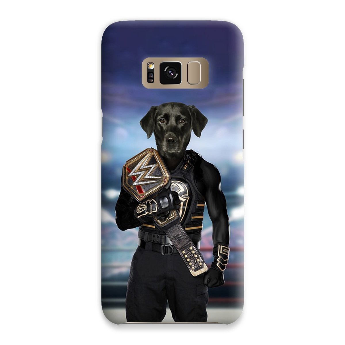Pet Portraits | WWE Champ (Roman Reigns Inspired): Custom Pet Phone Case | Paw & Glory