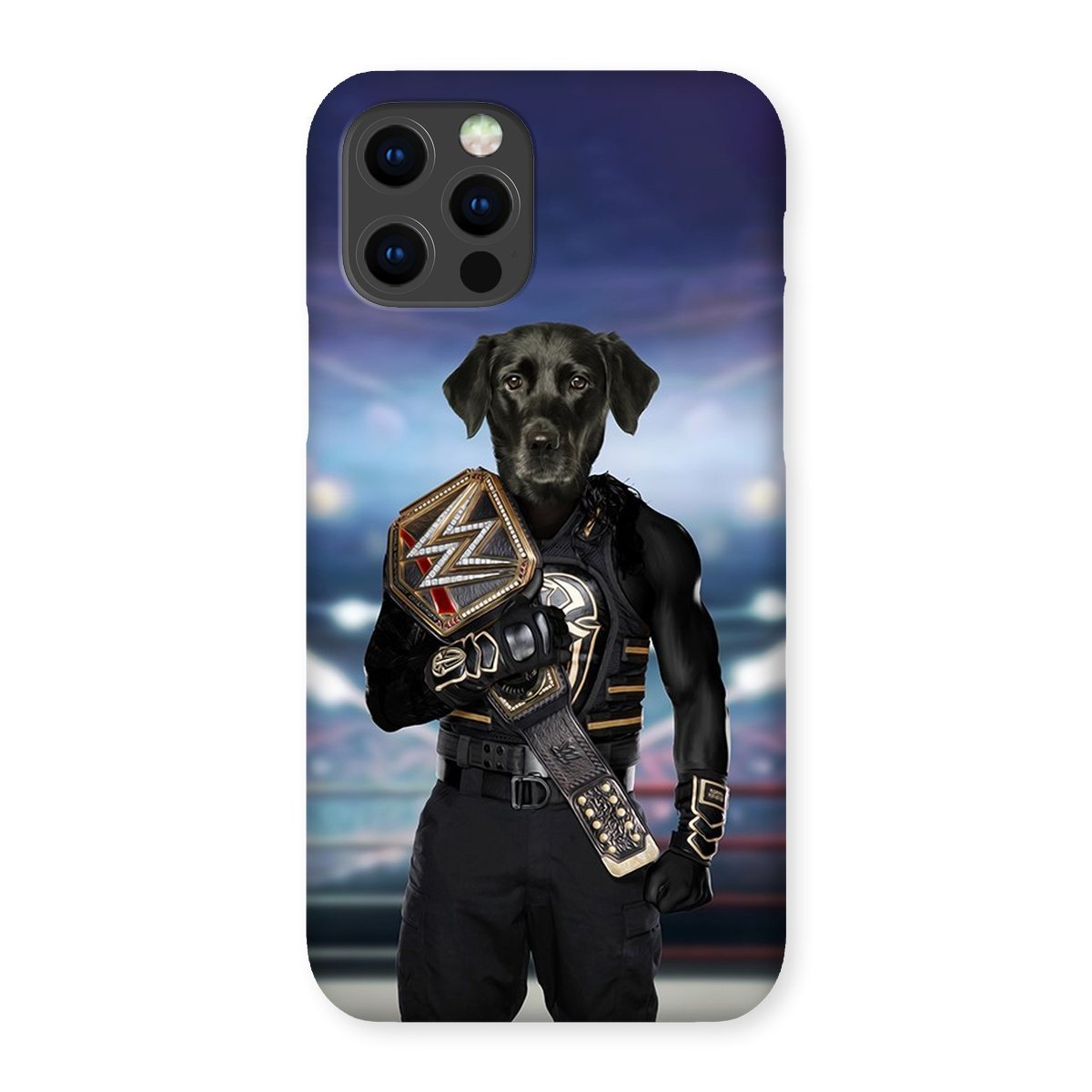 Pet Portraits | WWE Champ (Roman Reigns Inspired): Custom Pet Phone Case | Paw & Glory
