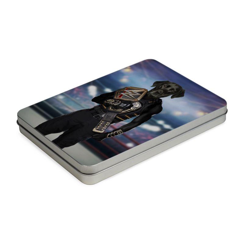 Pet Portraits | WWE Champ (Roman Reigns Inspired): Custom Pet Puzzle | Paw & Glory