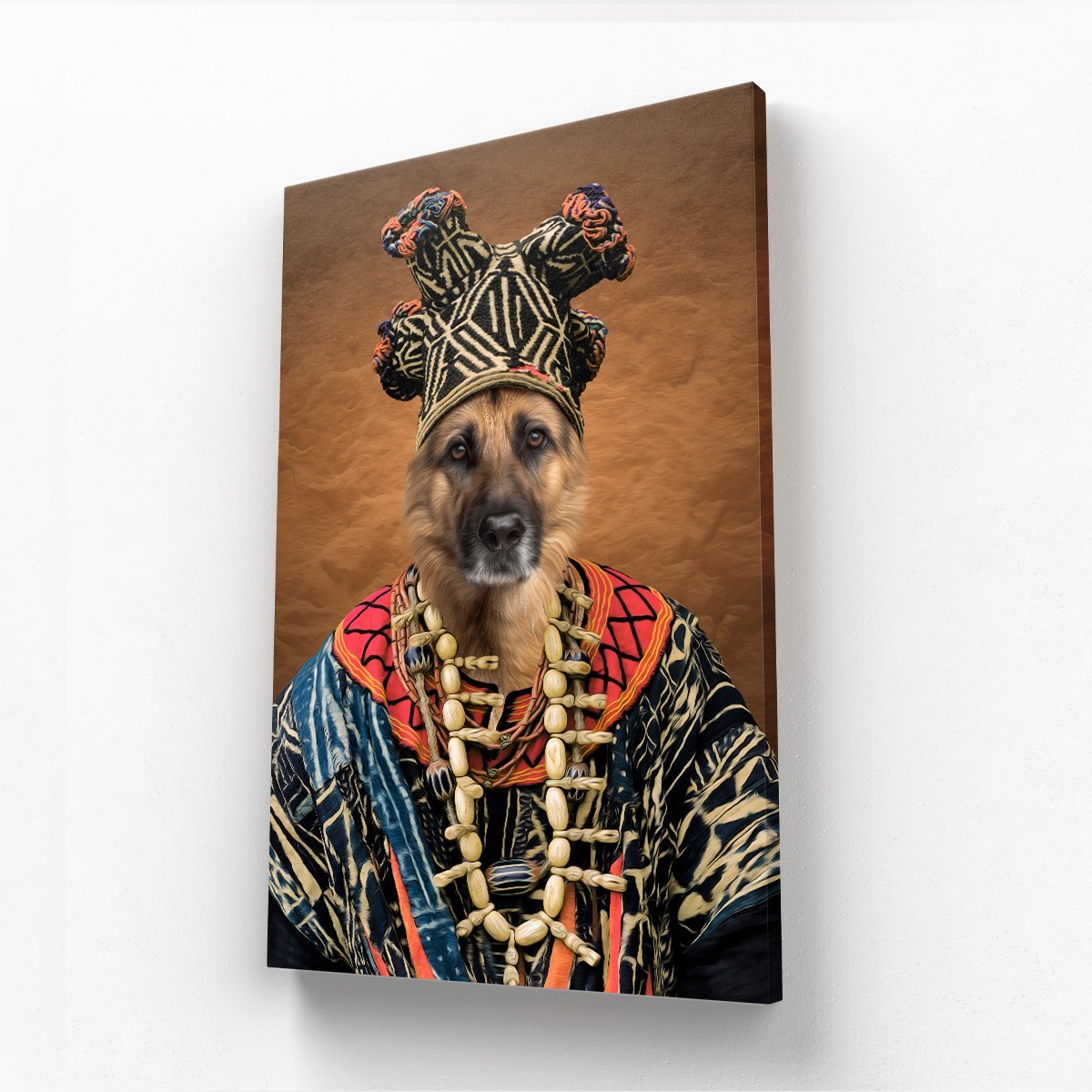 Pet Portraits | Zulu King: Custom Pet Canvas | Paw & Glory
