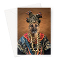 Zulu King: Custom Pet Greeting Card