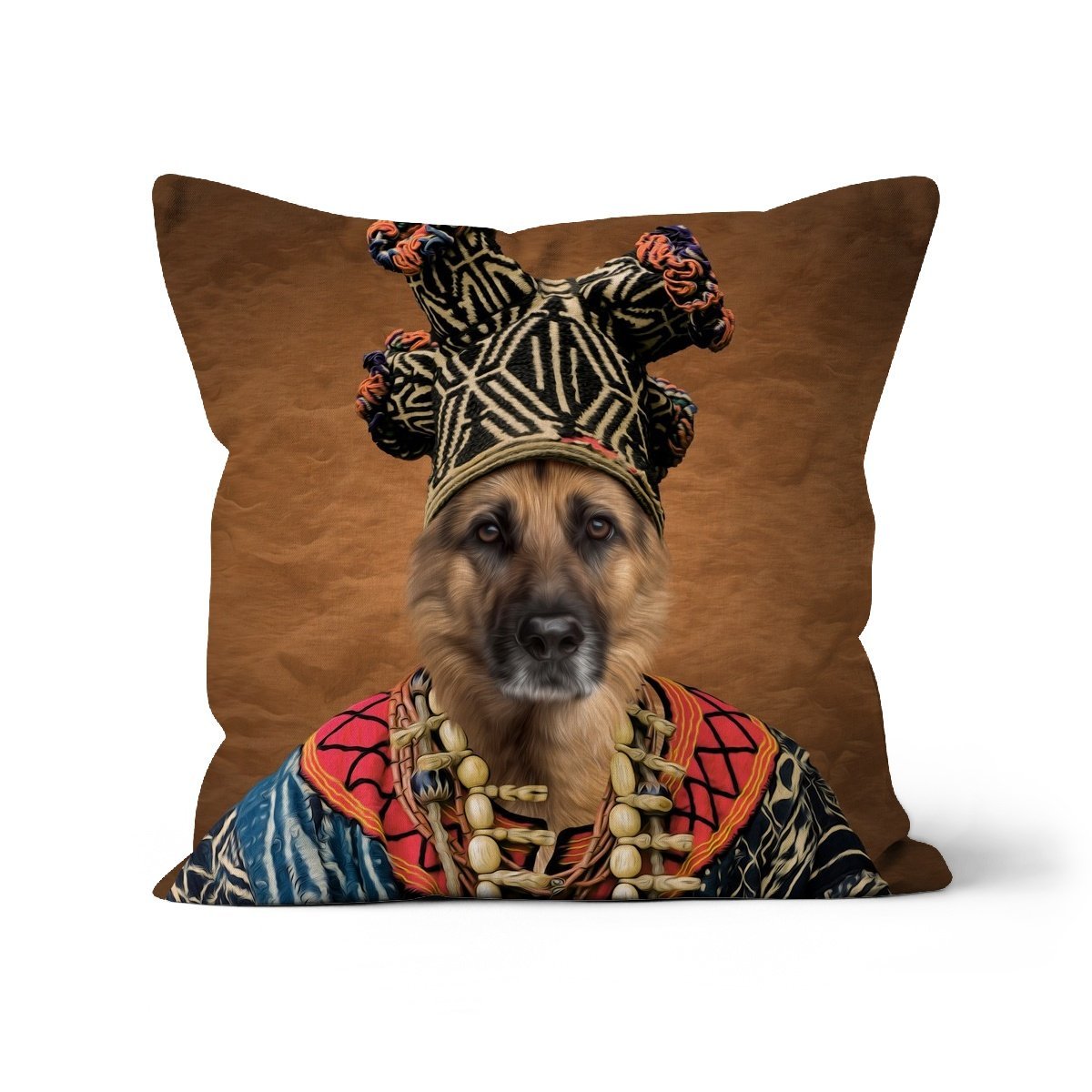 Zulu King: Custom Pet Pillow - Paw & Glory - Dog Portraits - Pet Portraits