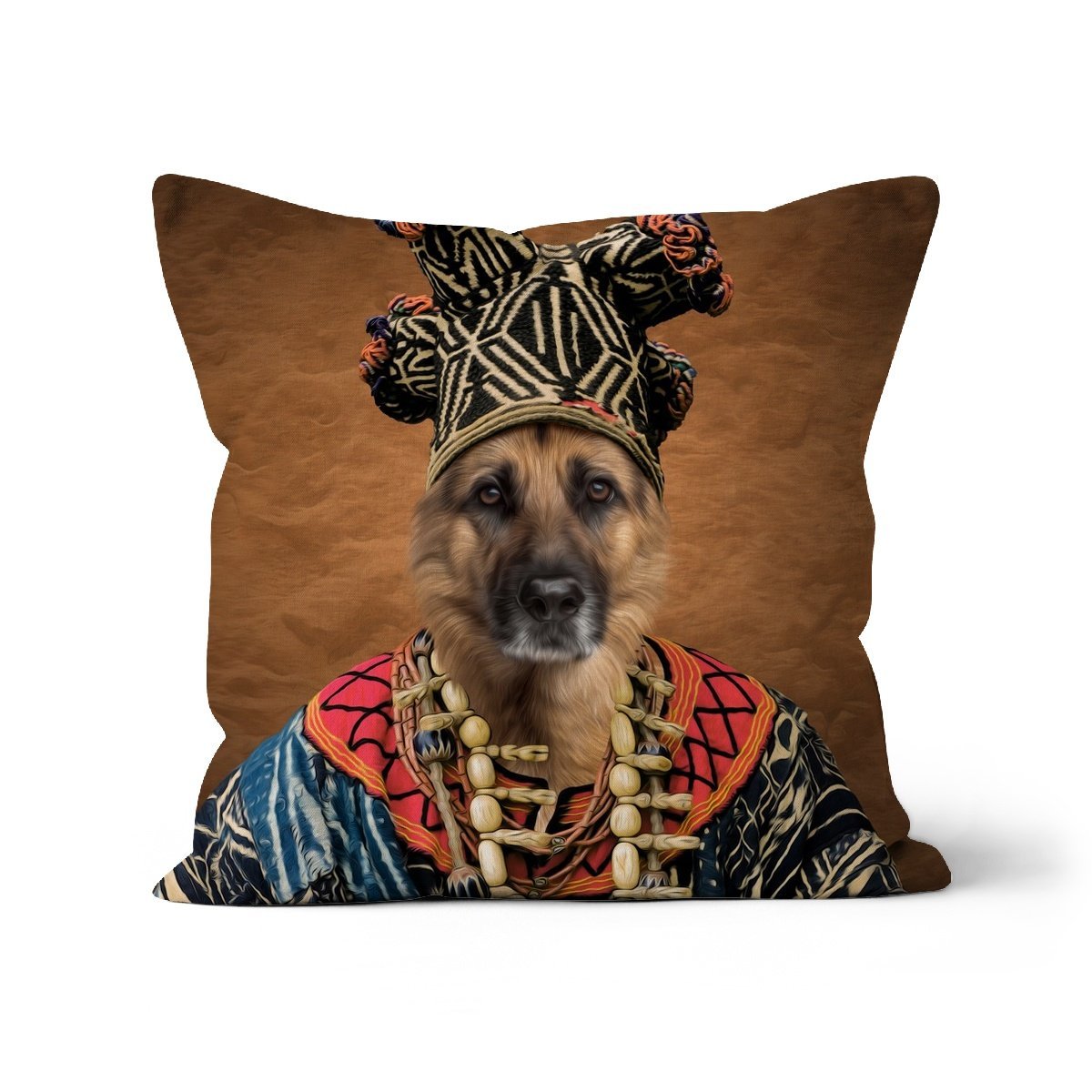 Zulu King: Custom Pet Pillow - Paw & Glory - Dog Portraits - Pet Portraits
