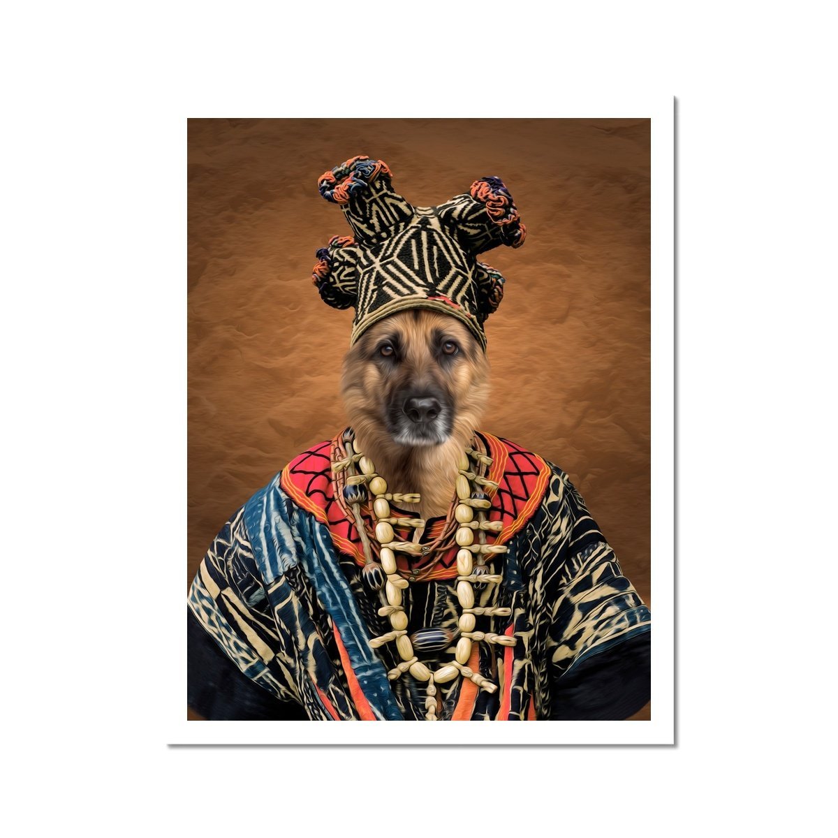 Pet Portraits | Zulu King: Custom Pet Poster | Paw & Glory