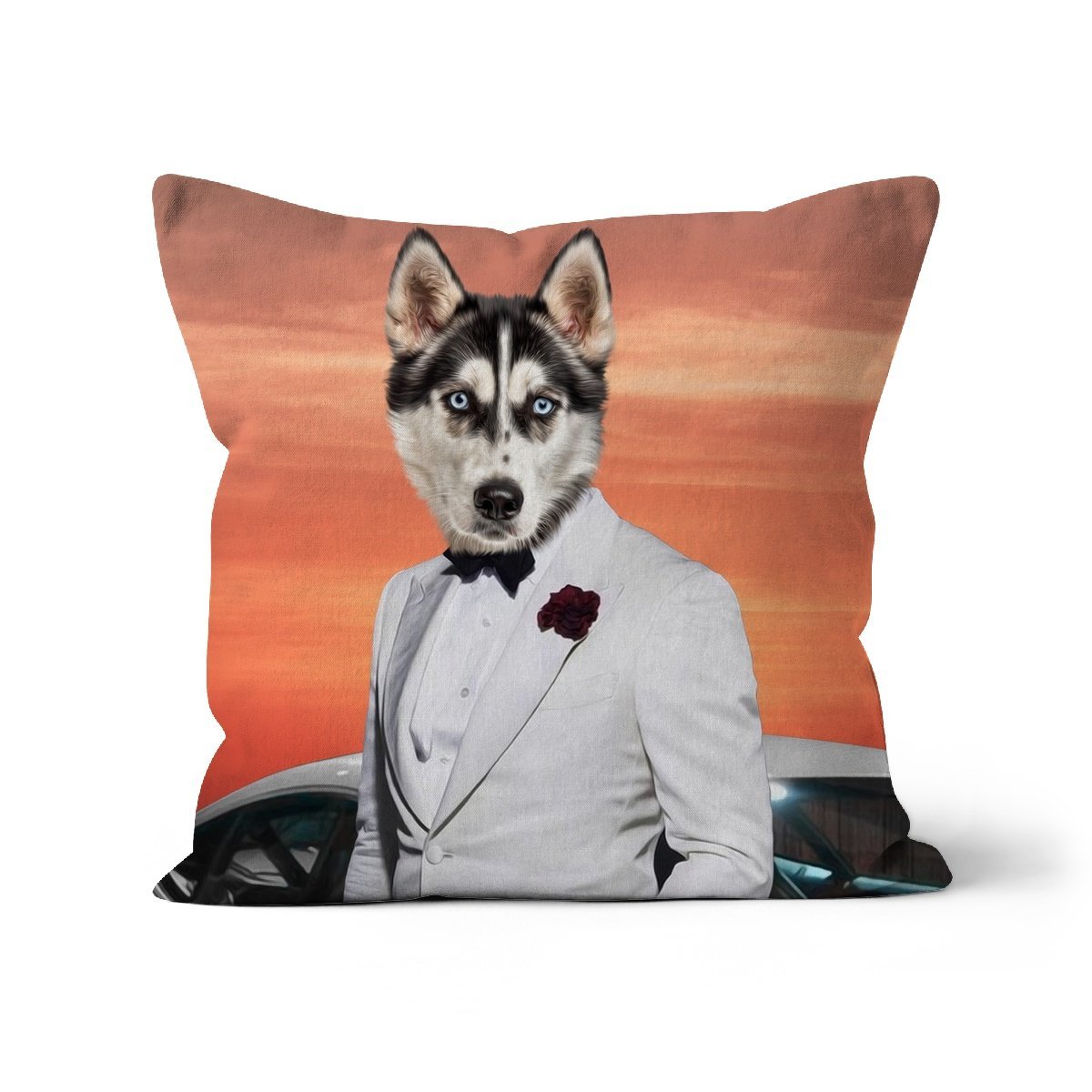 007 (James Bond Inspired): Custom Pet Cushion - Paw & Glory, pillow personalized, pet pillow, pillow custom, personalised dog pillows, personalised pet pillows