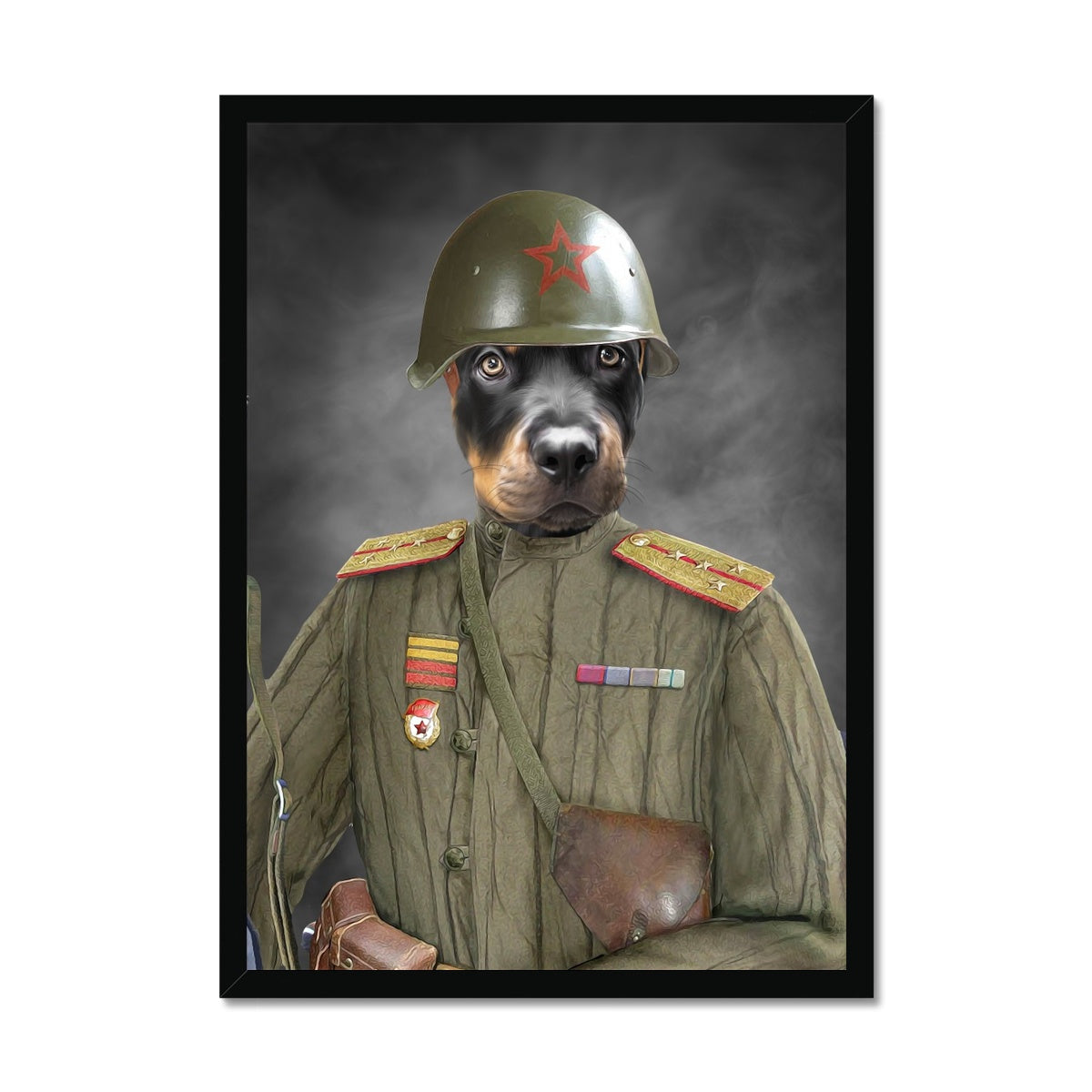 The World War Soldier: Custom Pet Portrait - Paw & Glory - #pet portraits# - #dog portraits# - #pet portraits uk#dog paintings, turn pet photos to art, painting pets, pet portraits in oils, dog portrait painting, Pet portraits, custom dog portrait, painting of pet, Paw and Glory, paintings of pets from photos, painting of your dog