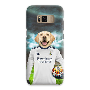 Real Pawdrid Football Club Paw & Glory, paw and glory, pet art phone case, personalised cat phone case, personalized cat phone case, personalized puppy phone case, personalised dog phone case uk, life is better with a dog phone case, Pet Portrait phone case