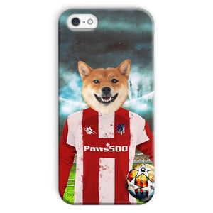 Pawtheletico Madrid Football Club Paw & Glory, paw and glory, puppy phone case, personalised iphone 11 case dogs, personalised dog phone case, phone case dog, personalised pet phone case, puppy phone case, Pet Portrait phone case