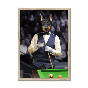 The Snooker Player: Custom Pet Portrait