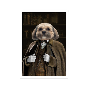 Professor Slughorn (Harry Potter Inspired): Custom Pet Poster - Paw & Glory - #pet portraits# - #dog portraits# - #pet portraits uk#Paw & Glory, paw and glory, in home pet photography, dog portraits colorful, admiral dog portrait, dog drawing from photo, cat picture painting, pet portraits