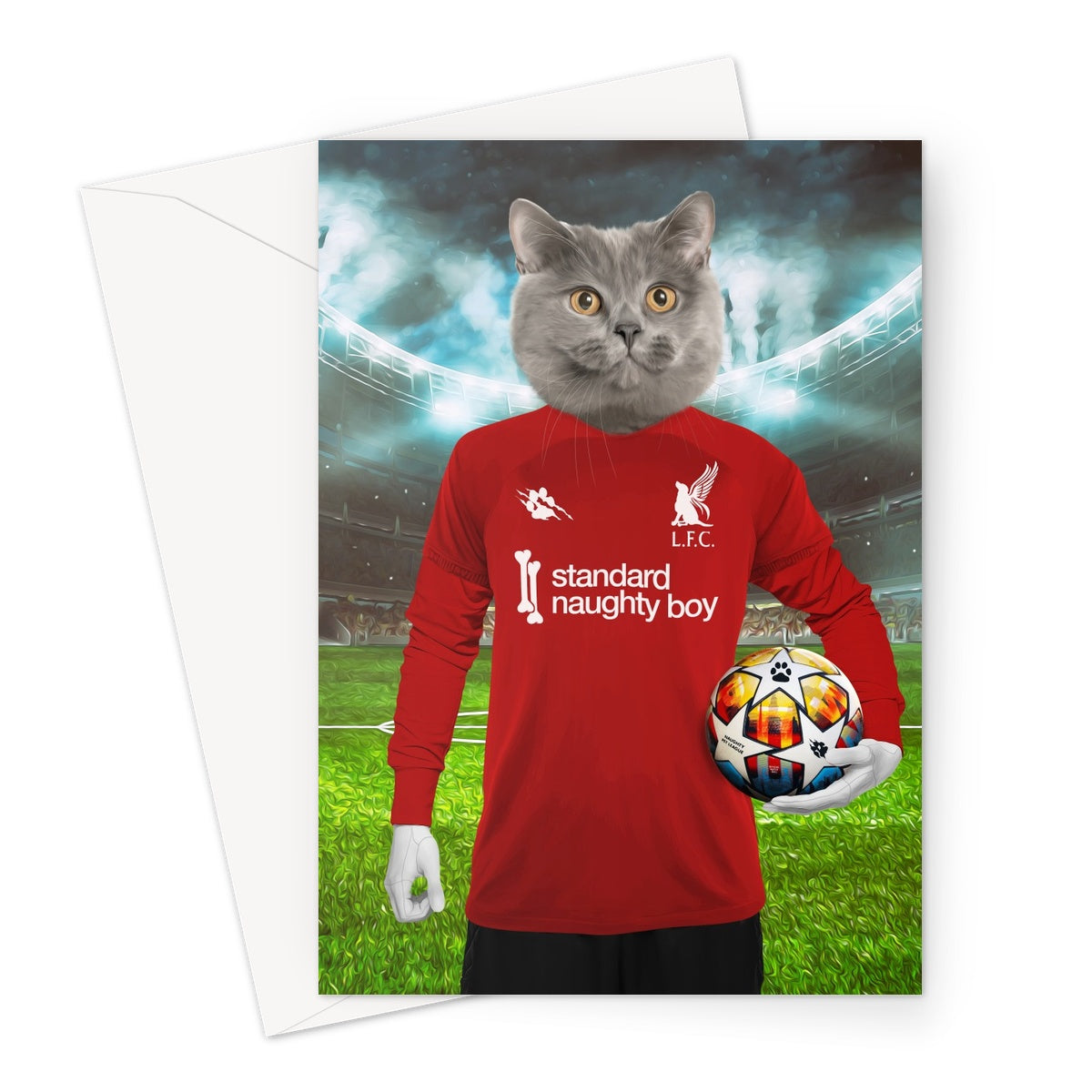 Liverpawl Football Club: Custom Pet Greeting Card