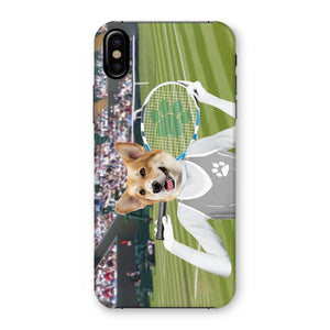 The Female Tennis Player: Custom Pet Phone Case