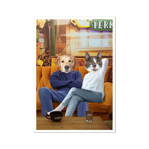 Monica & Chandler (Friends Inspired): Custom Pet Poster