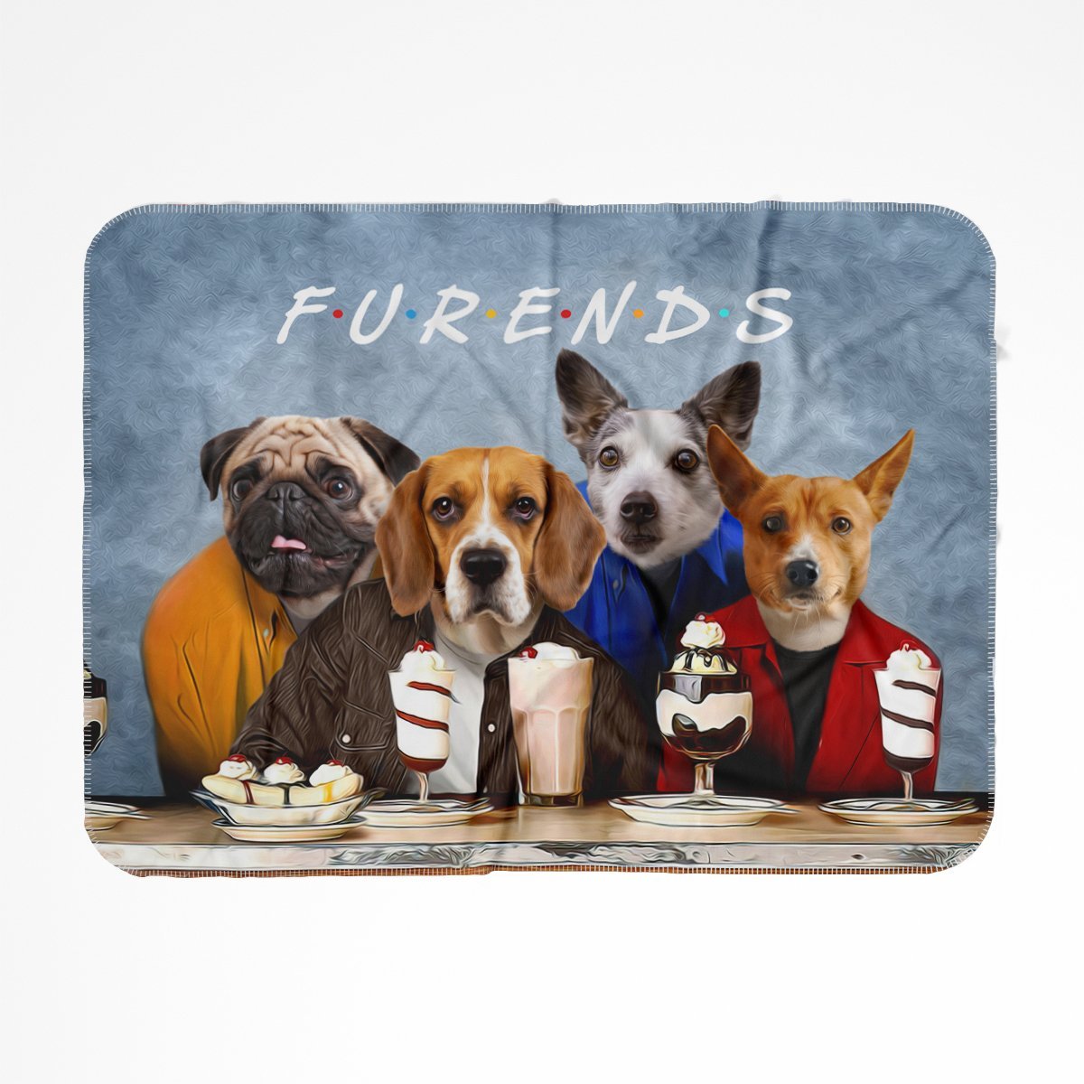 4 Furends: Custom Pet Blanket - Paw & Glory - Paw and glory, Pet portraits blanket,blanket with dog, blankets custom, personalised blanket for dogs, pup blanket, pet blanket
