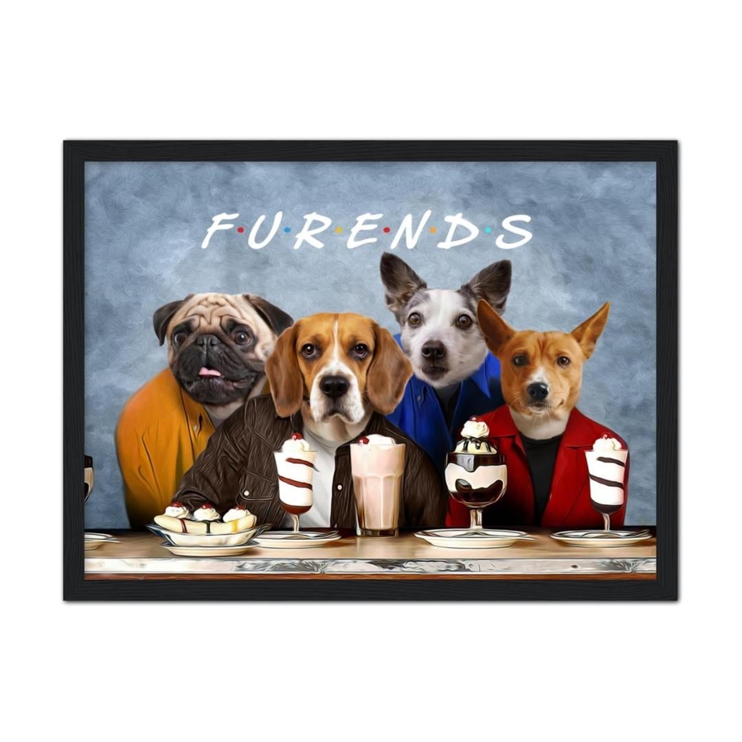 4 Furends: Custom Pet Portrait - Paw & Glory - #pet portraits# - #dog portraits# - #pet portraits uk#