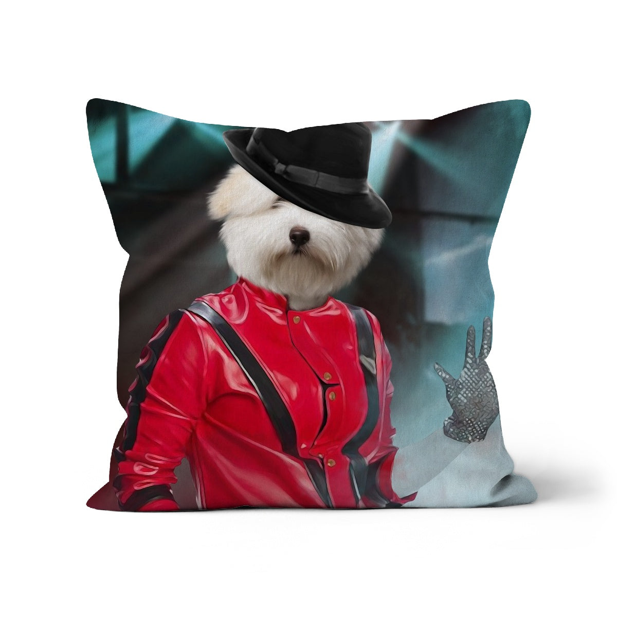 The Michael Jackson Paw & Glory, paw and glory, pet pillow, pillow custom, Pet Portraits cushion, dog pillow custom, custom pet pillows, create your own pillow, customized throw pillows