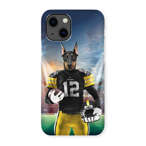 Muttsburgh Steeler Paw & Glory, paw and glory, personalised dog phone case, personalised cat phone case, personalised cat phone case, pet phone case, custom dog phone case, personalised pet phone case, Pet Portrait phone case
