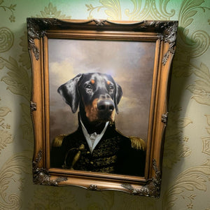PAWANDGLORY, painting pets, pet portraits in oils, dog portrait painting, Pet portraits, Hattie & Hugo pet paintings from photo, custom dog art,