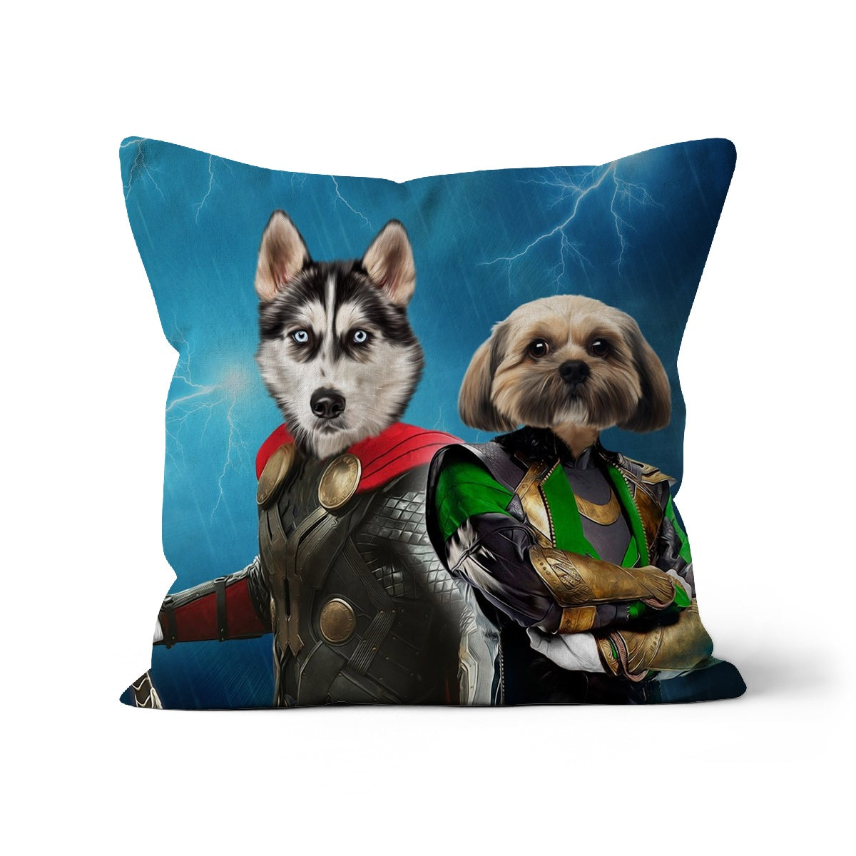 Thor & Loki: Custom Pet Pillow, Paw & Glory, paw and glory, personalised cat pillow, dog shaped pillows, custom pillow cover, pillows with dogs picture, my pet pillow