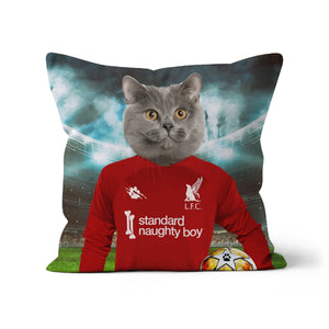 Liverpawl Football Club Paw & Glory, paw and glory, best custom pet pillow, custom animal pillow, pillows with pictures of pets, pet pillow picture, custom design pillows, custom pet portrait pillow, Pet Portraits cushion,