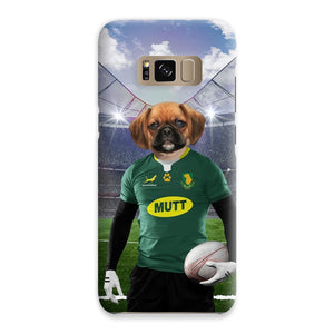 South Africa Rugby Team: Paw & Glory, pawandglory, phone case dog, personalized pet phone case, custom dog phone case, pet art phone case uk, pet portrait phone case