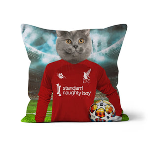 Liverpawl Football Club Paw & Glory, paw and glory, photo pet pillow, personalized pet pillow, photo dog pillows, custom printed pillows, the pet pillow, create your own pillow, Pet Portraits cushion