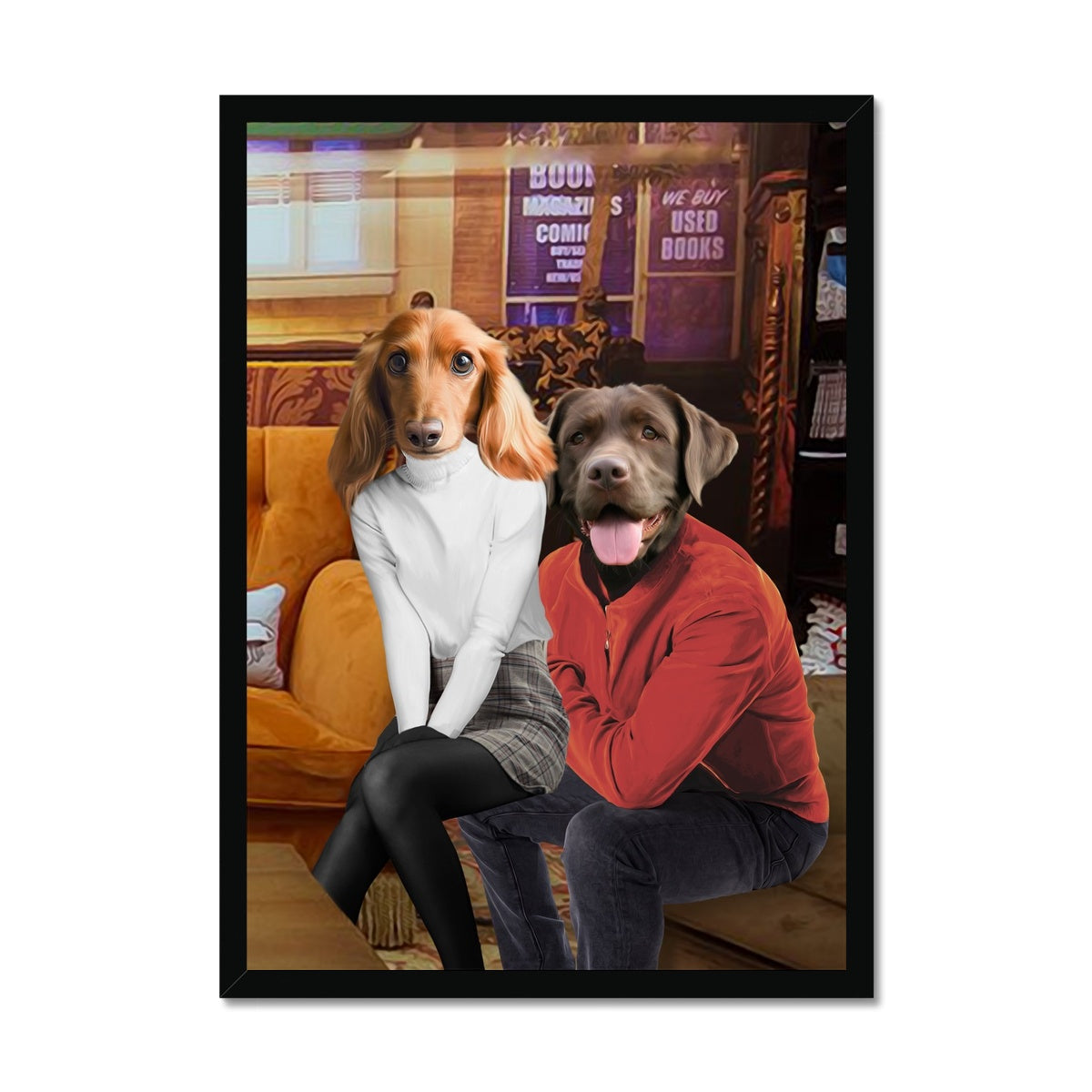 Rachel & Ross (Friends Inspired): Custom Pet Portrait