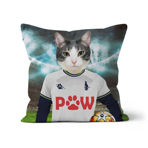 Tottenham Hotspaw Football Club Paw & Glory, pawandglory, photo dog pillows, pillows with dogs picture, create your own pillow, best pet pillow, dog on cushion, photo pet pillow, Pet Portraits cushion,