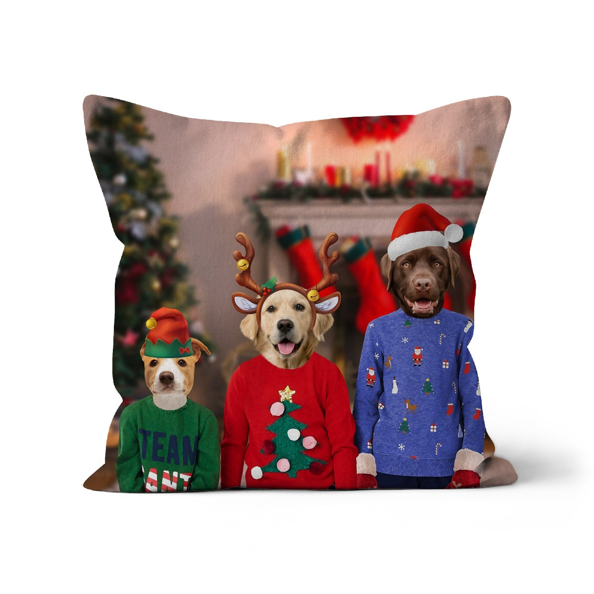 The Kids Christmas: Paw & Glory, paw and glory,  dog pillow custom, personalised pet pillow, pillow custom, print pillows, Pet Portraits cushions