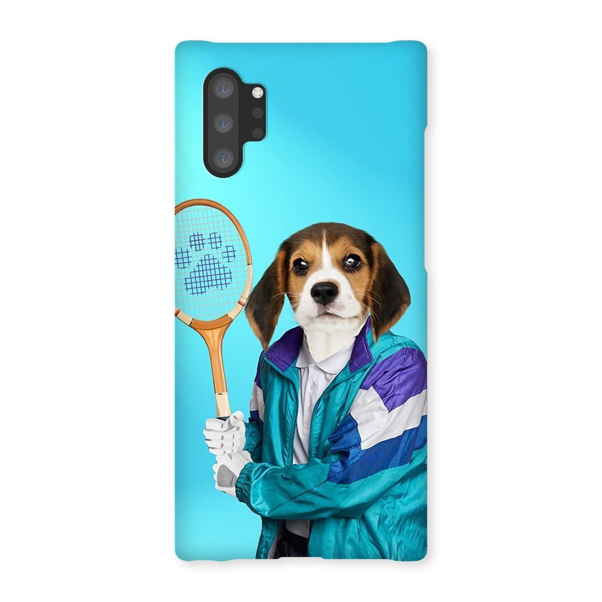 80s Tennis Champ: Custom Pet Phone Case - Paw & Glory - paw and glory, custom cat phone case, personalised puppy phone case, pet phone case, dog mum phone case, pet art phone case, life is better with a dog phone case, Pet Portrait phone case,