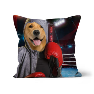 The Boxer: Custom Pet Cushion - Paw & Glory - #pet portraits# - #dog portraits# - #pet portraits uk#paw and glory, custom pet portrait cushion,pillows of your dog, pillow with pet picture, print pet on pillow, pet face pillow, pup pillows