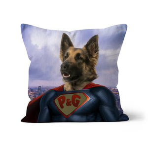 Super Pet: Custom Pet Cushion  - Paw & Glory - #pet portraits# - #dog portraits# - #pet portraits uk#paw & glory, custom pet portrait pillow,my pet pillow, dog memory pillow, photo pet pillow, pillow custom, pup pillows
