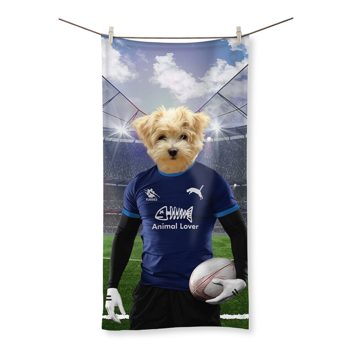 Scotland Rugby Team: Paw & Glory, paw and glory, pet throw blankets, personalized dog head blanket, dog printed blanket, pet blanket custom, pet photo on blanket, pet art dog head blanket, Pet Portrait blanket