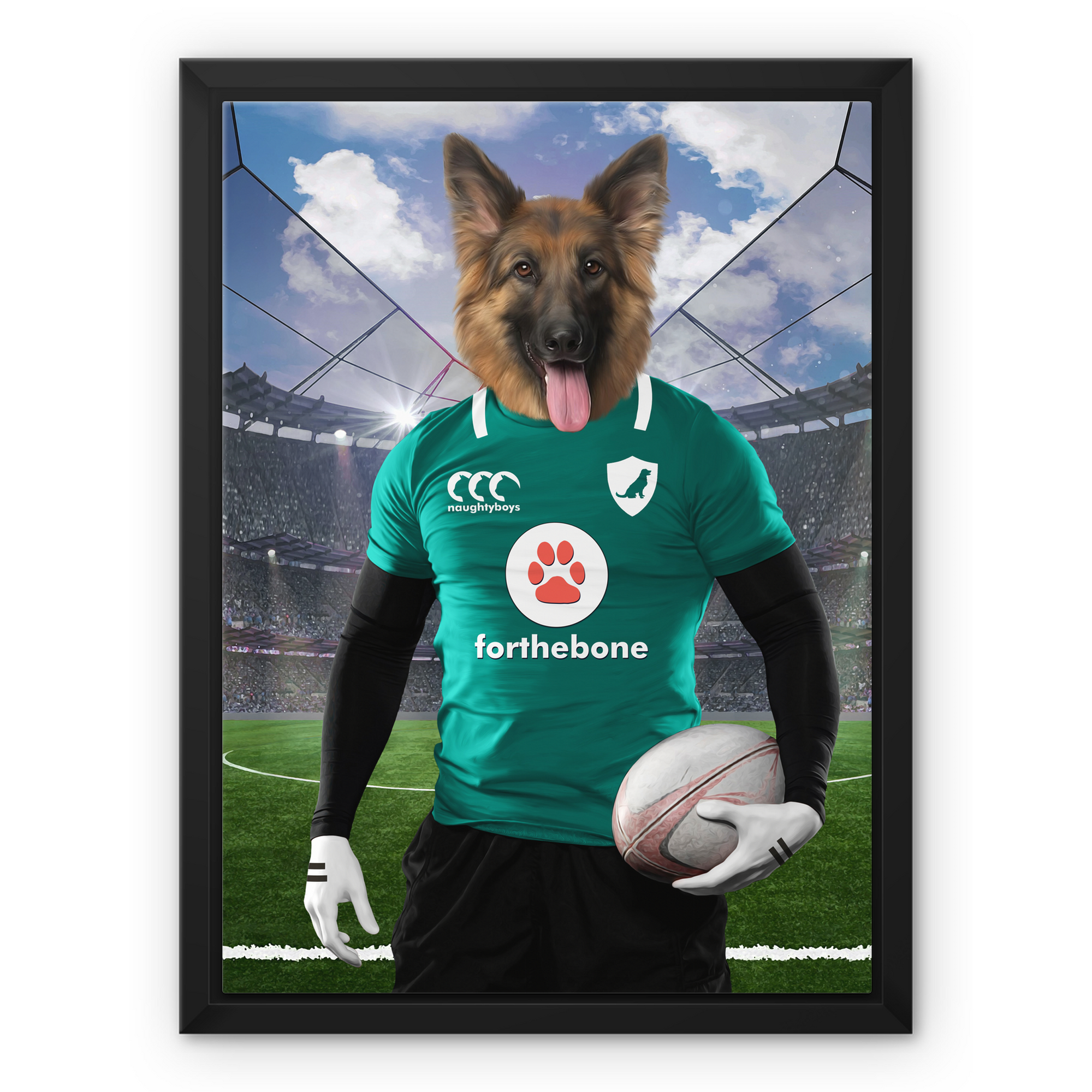 Ireland Rugby Team: Custom Pet Canvas