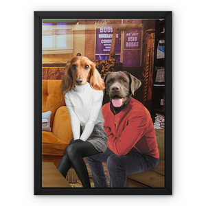 Rachel & Ross (Friends Inspired): Custom Pet Canvas