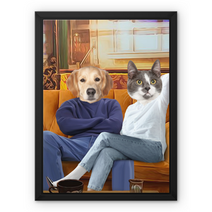 Monica & Chandler (Friends Inspired): Custom Pet Canvas