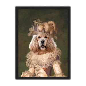 Marie Antoinette: Custom Pet Portrait, Paw & Glory,paw and glory, painting dog portraits, dog prints on canvas, pet paintings from photos, portrait of pets, dog portraits paintings, modern pet portraits,