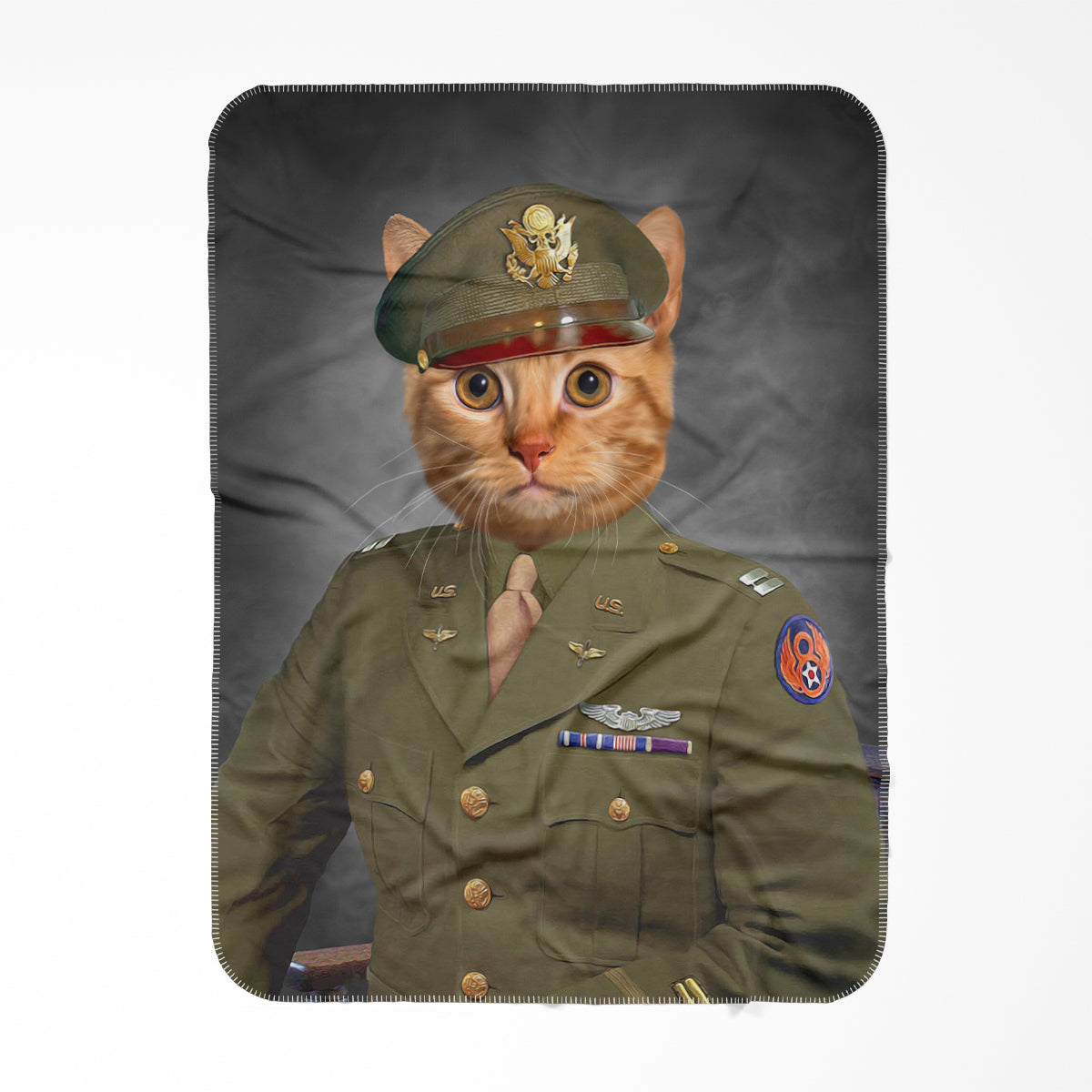 The Military Officer: Custom Pet Blanket