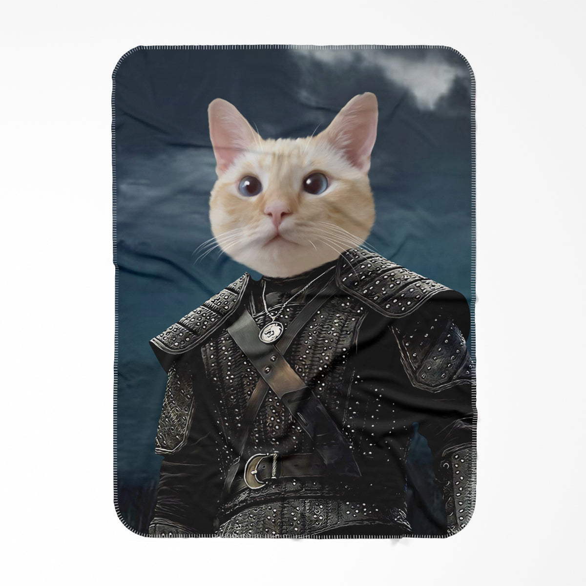 The Witcher Paw & Glory, pawandglory, Pet Portraits blanket, pet picture on blanket, custom pet blanket, dog photo blanket, blanket with dog on it, dog on blanket, best pet photo blanket