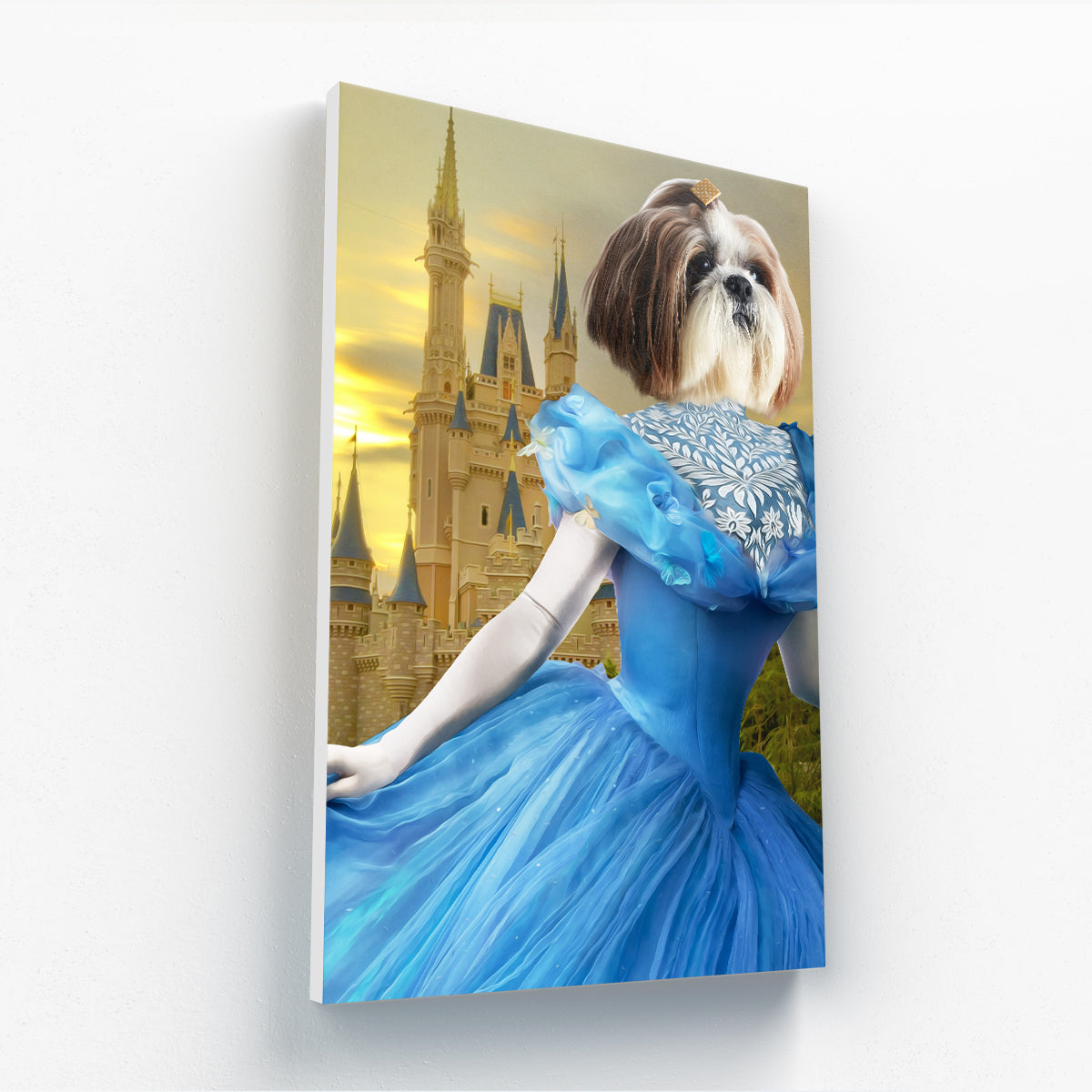 Cinderella: Custom Pet Canvas - Paw & Glory - #pet portraits# - #dog portraits# - #pet portraits uk#paw & glory, custom pet portrait canvas,dog picture canvas, dog canvas wall art, the pet on canvas, pet art canvas, personalised cat canvas