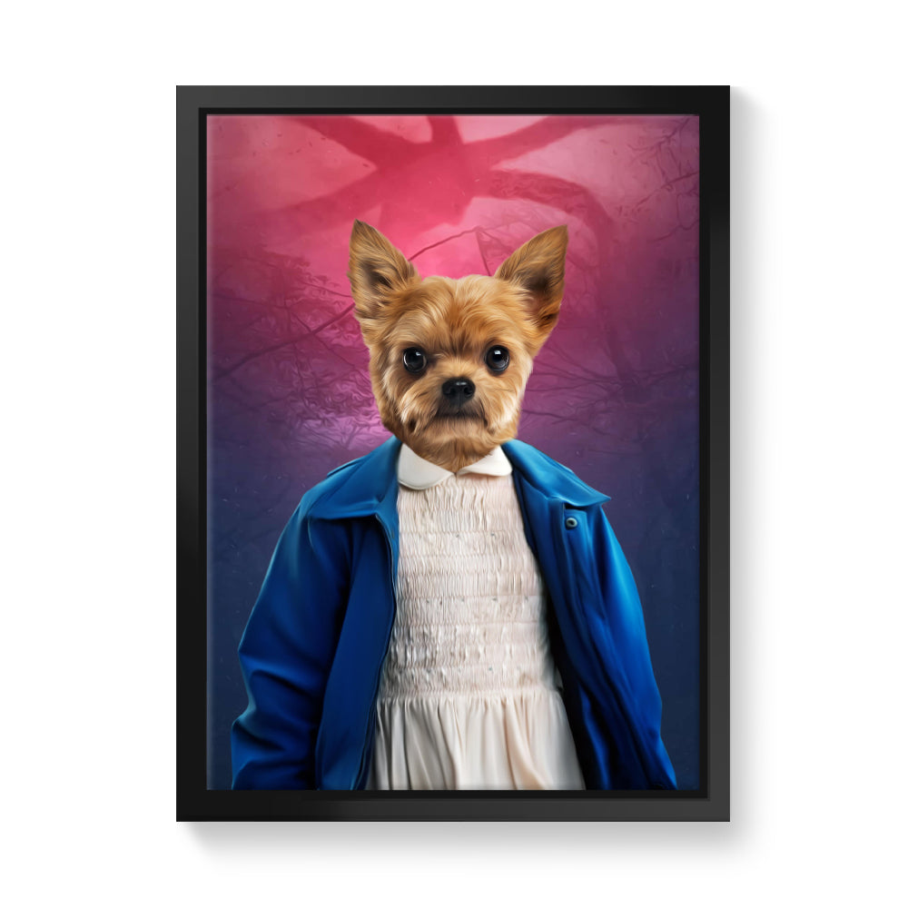 Eleven (Stranger Things Inspired): Custom Pet Canvas - Paw & Glory - #pet portraits# - #dog portraits# - #pet portraits uk#paw & glory, custom pet portrait canvas,custom dog canvas, the pet canvas, canvas of my dog, pet canvas uk, pet on canvas reviews