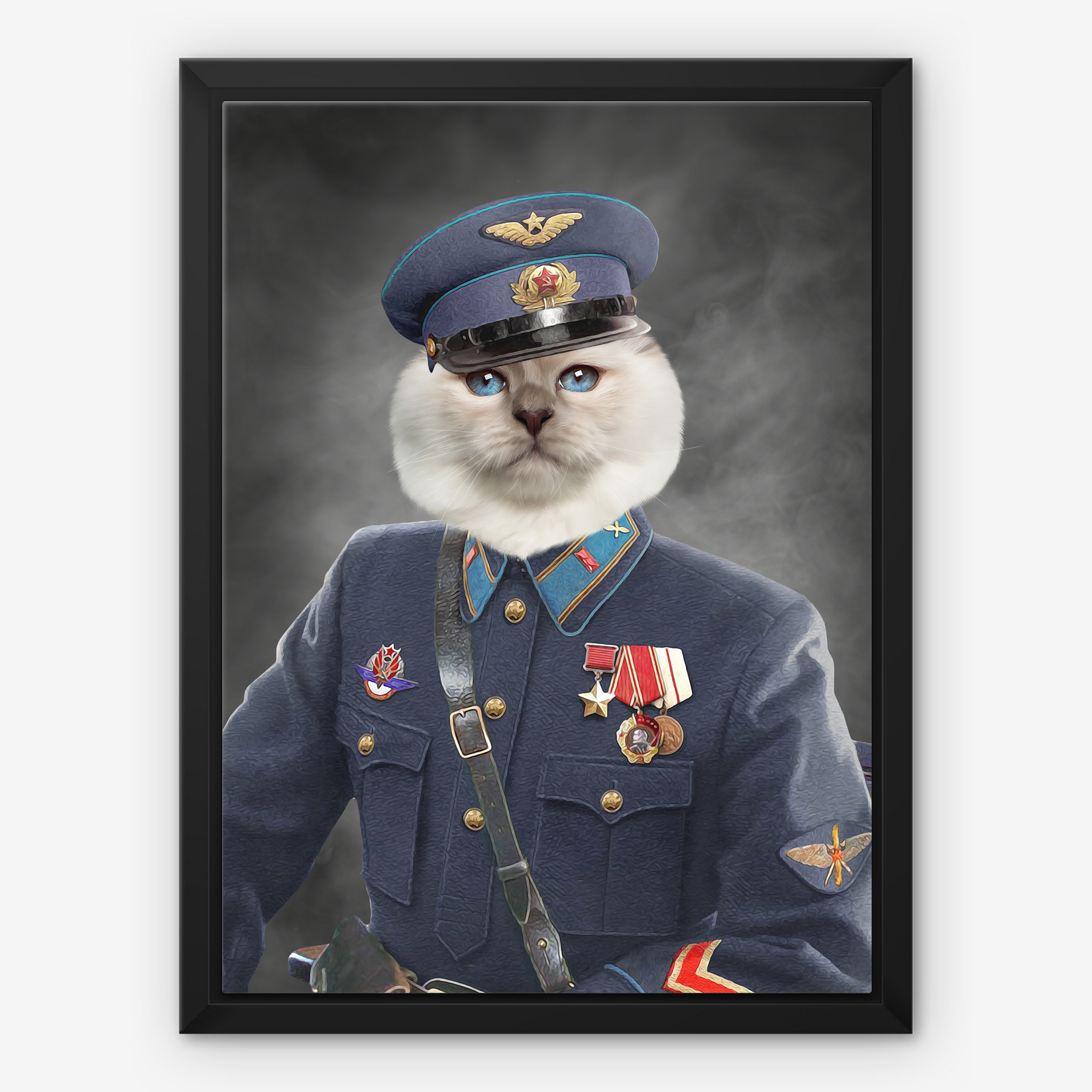 The Decorated Soldier: Custom Pet Canvas
