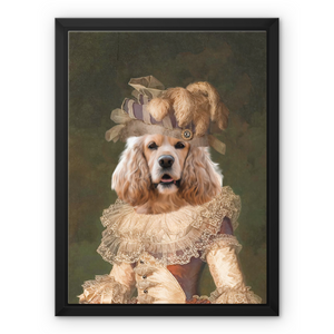 Marie Antoinette: Custom Pet Canvas, Paw & Glory,paw and glory, crown and paw, westandwillow painted portraits of dogs, portraits pets, portrait of your pet, portrait of your dog,
