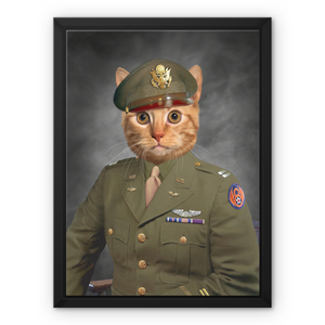 The Military Officer: Custom Pet Canvas
