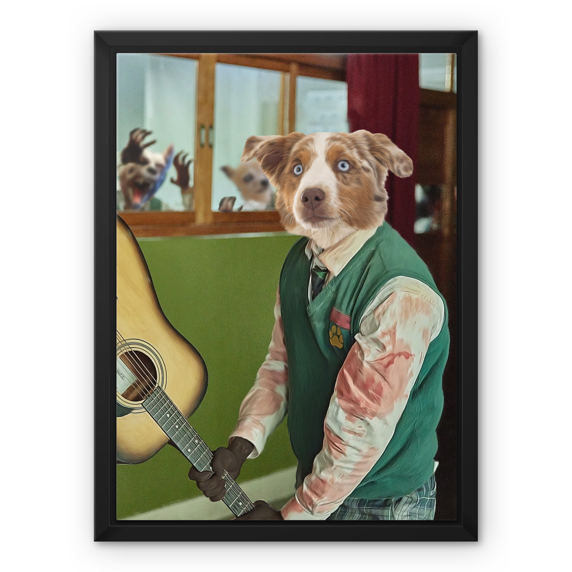 dog paintings, professional dog portraits, mozart pet portraits sale, cat Framed Photo Tile portrait, personalized pet art, paw and glory, pawandglory