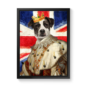 His Majesty British Flag: Custom Pet Canvas - Paw & Glory - #pet portraits# - #dog portraits# - #pet portraits uk#paw and glory, pet portraits canvas,dog pictures on canvas, dog wall art canvas, pet photo canvas, personalized dog and owner canvas uk, the pet canvas