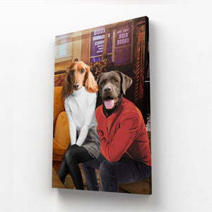 Rachel & Ross (Friends Inspired): Custom Pet Canvas