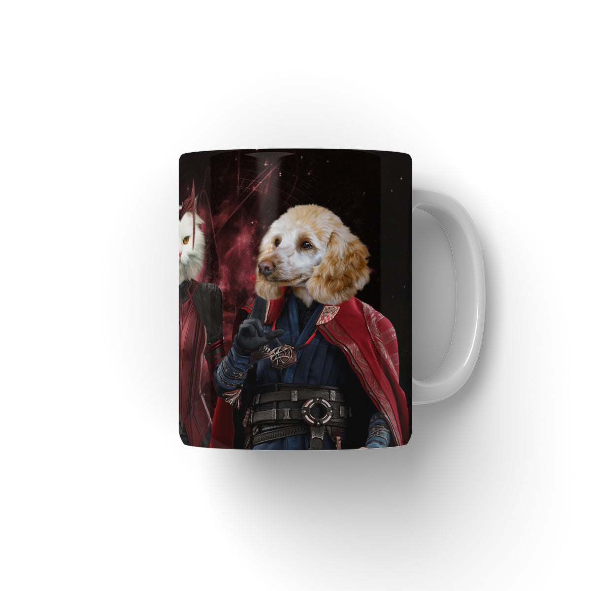 Thor & Wanda, Paw & Glory, paw and glory, dog on mug, personalised dog mug, custom dog face mug, coffee mug with dog picture, pet mug portraits, dog mugs custom, Pet Portrait Mug