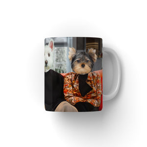 paw and glory, pawandglory, dog on mug, personalised dog mug, custom dog face mug, coffee mug with dog picture, pet mug portraits, dog mugs custom, Pet Portrait Mug